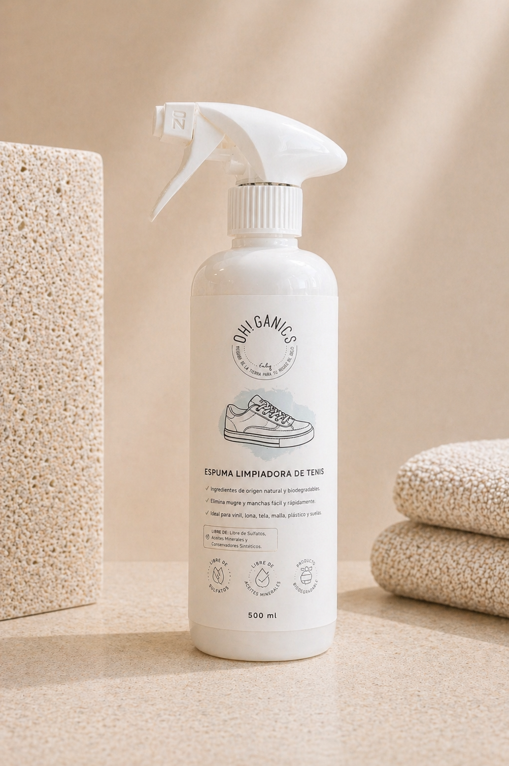 Limpiador de tenis en espuma — 500 ml