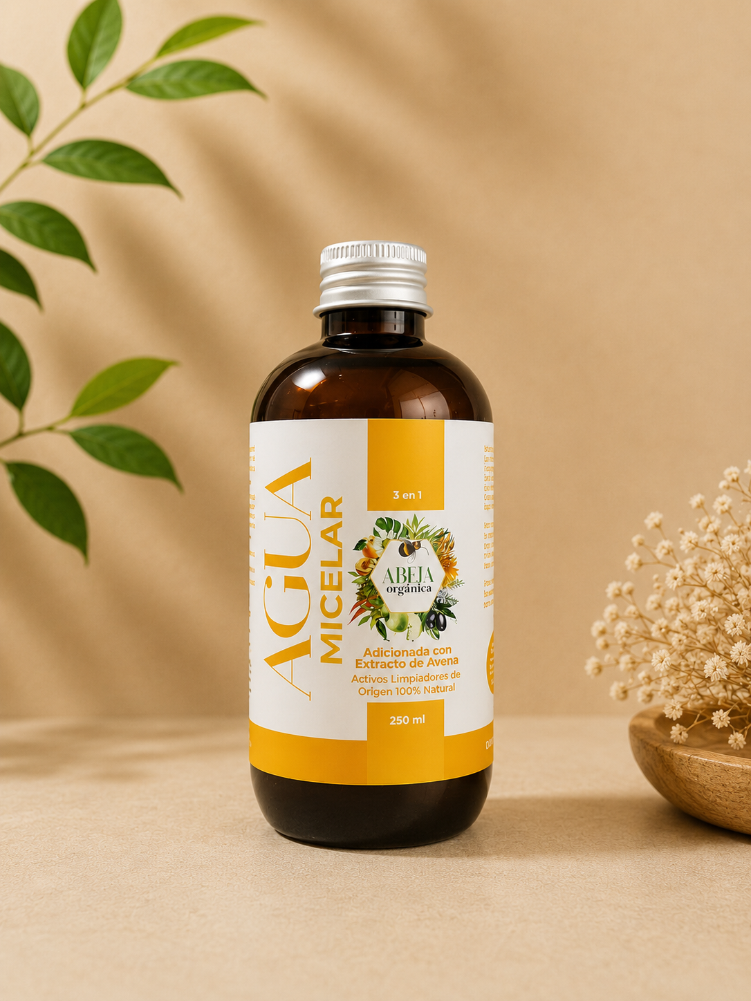 Agua micelar purificante 5 en 1 con avena