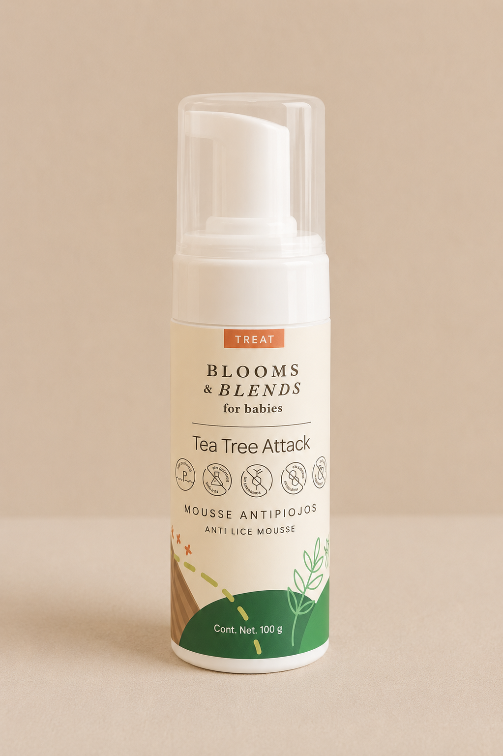 Tea Tree Attack — mousse antipiojos