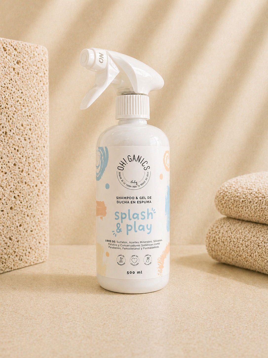 Splash & Play — shampoo y gel de ducha — 500 ml